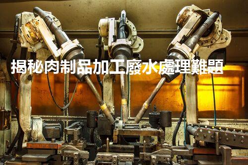 揭秘肉制品加工廢水處理難題！高效低耗的秘訣究竟是什么？